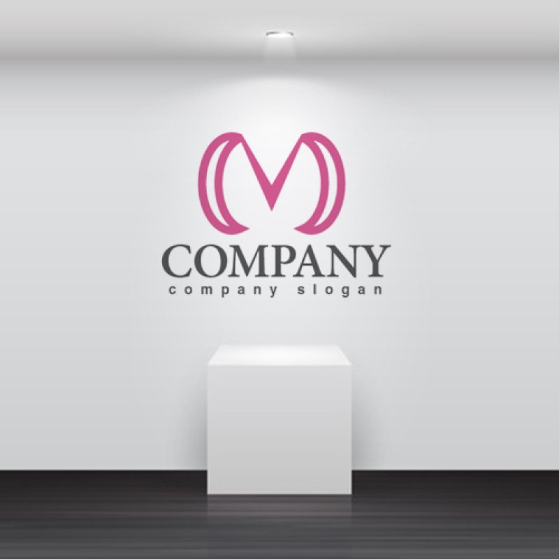 画像2: M・線・釜・アルファベット・ロゴ・マークデザイン2741 (2)