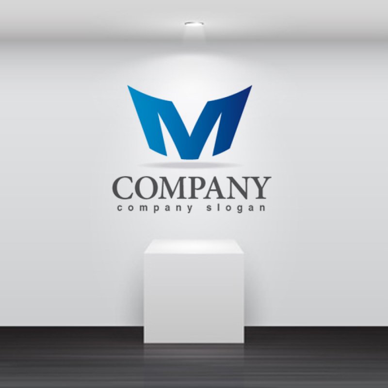 画像2: M・拡大・アルファベット・グラデーション・ロゴ・マークデザイン2743 (2)