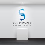 画像2: S・曲線・対照・アルファベット・グラデーション・ロゴ・マークデザイン2748 (2)