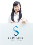 画像3: S・曲線・対照・アルファベット・グラデーション・ロゴ・マークデザイン2748 (3)