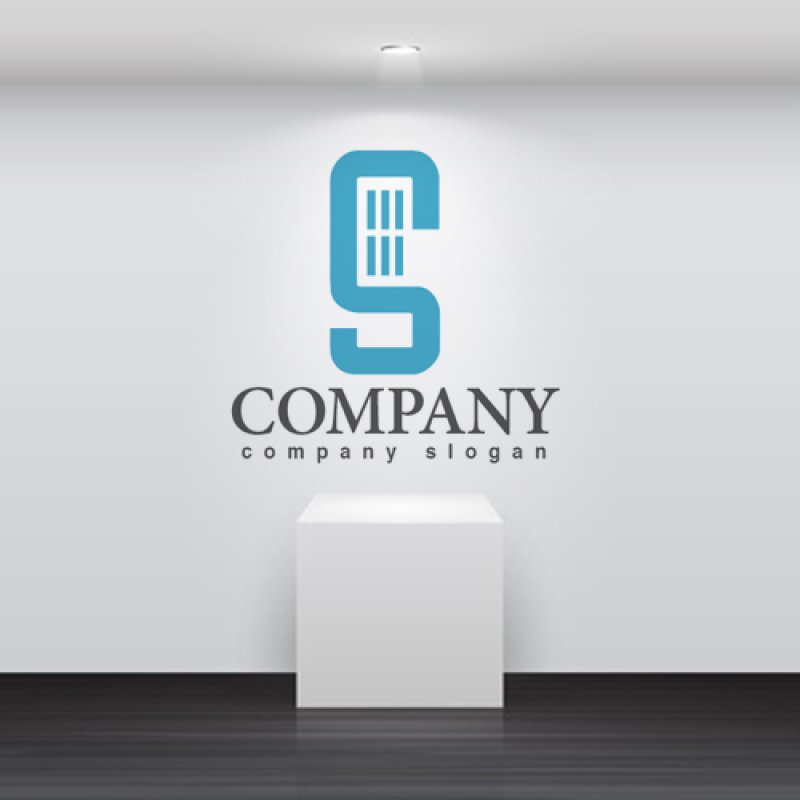 画像2: S・ビル・窓・線・アルファベット・ロゴ・マークデザイン2751 (2)