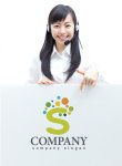画像3: S・曲線・点・アイディア・アルファベット・ロゴ・マークデザイン2752 (3)