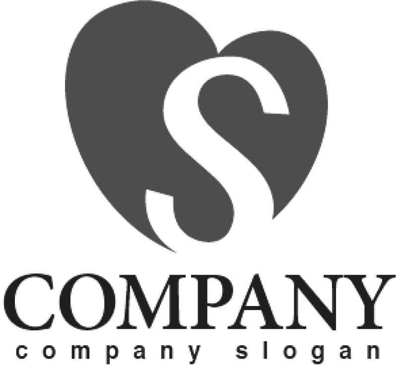 画像4: S・ハート・アルファベット・ロゴ・マークデザイン2755 (4)