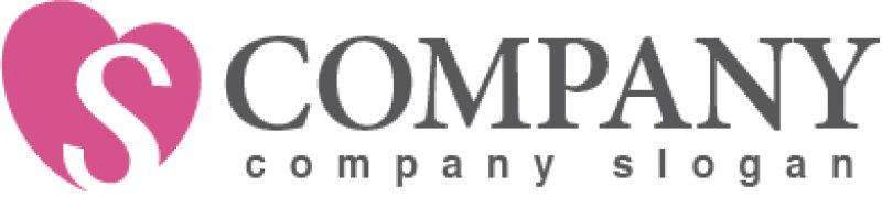 画像5: S・ハート・アルファベット・ロゴ・マークデザイン2755 (5)