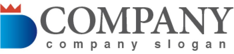 画像5: D・王冠・アルファベット・グラデーション・ロゴ・マークデザイン2773 (5)