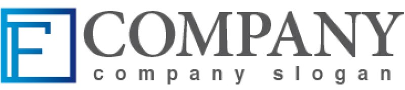 画像5: F・四角・枠・アルファベット・グラデーション・ロゴ・マークデザイン2784 (5)