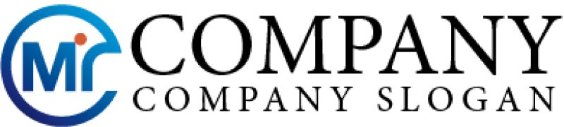 画像5: m・r・輪・i・アルファベット・グラデーション・ロゴ・マークデザイン2790 (5)