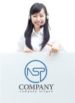 画像3: N・線・S・P・アルファベット・ロゴ・マークデザイン2795 (3)