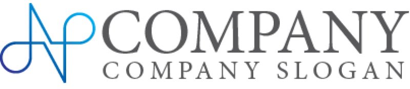 画像5: N・P・線・アルファベット・グラデーション・ロゴ・マークデザイン2805 (5)