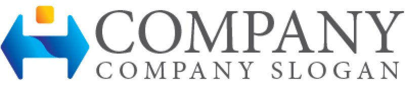 画像5: H・矢印・アルファベット・グラデーション・ロゴ・マークデザイン2809 (5)