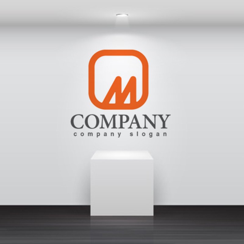 画像2: m・輪・キー・アルファベット・ロゴ・マークデザイン2823 (2)