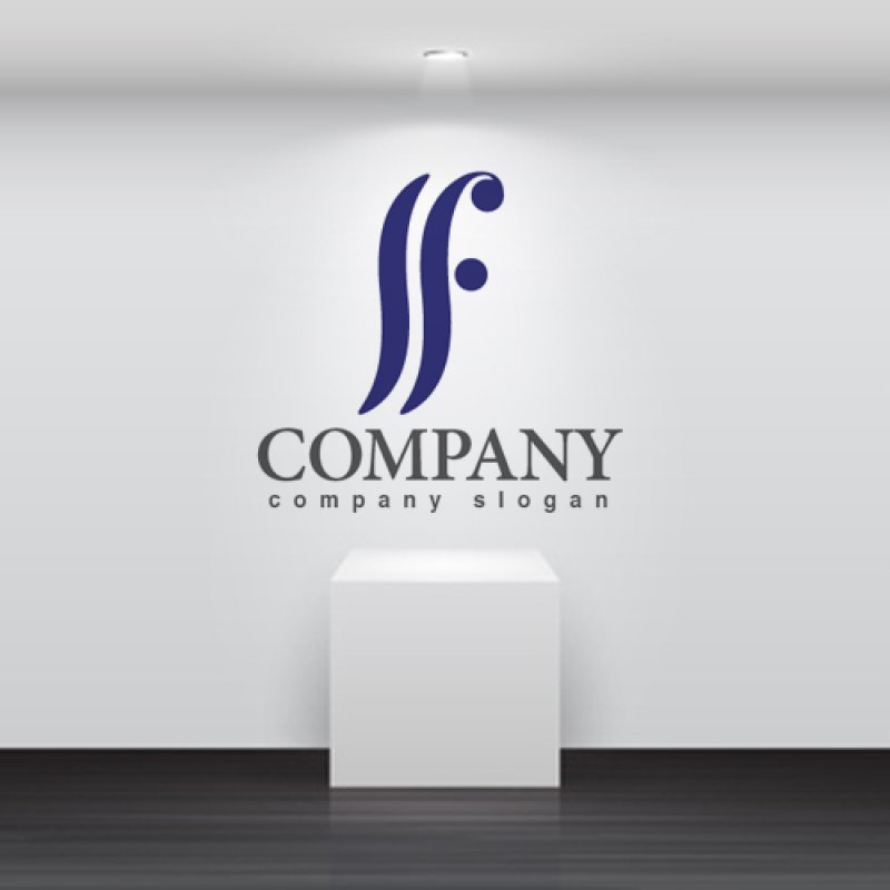 画像2: f・波・曲線・アルファベット・ロゴ・マークデザイン2843 (2)