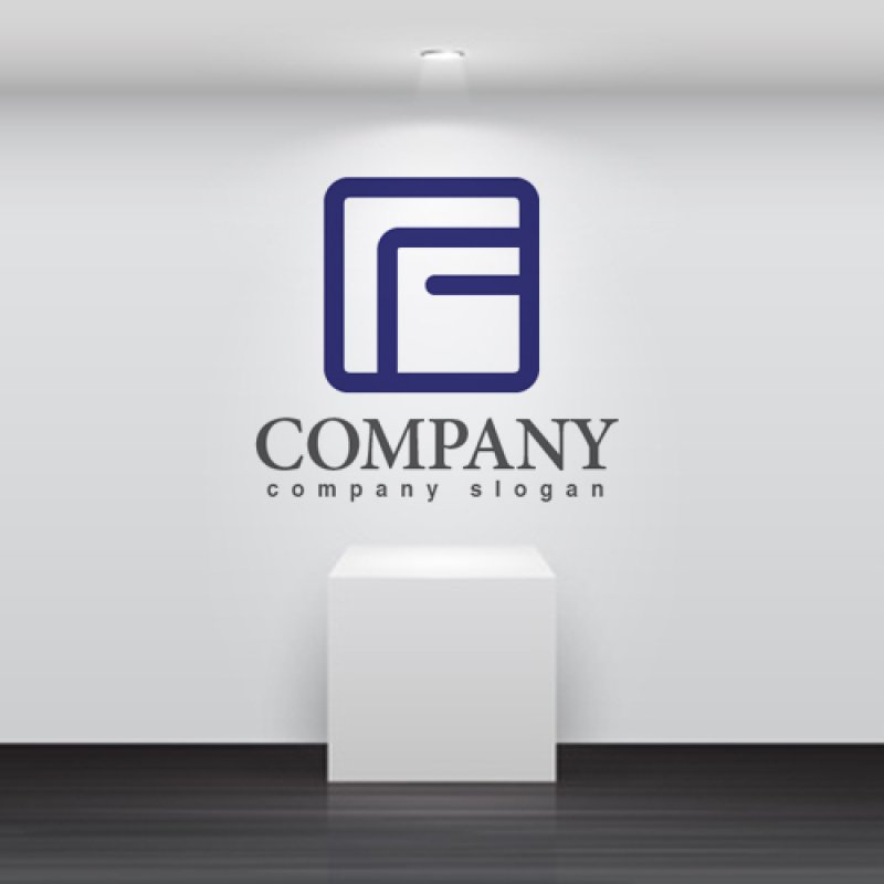 画像2: F・四角・線・アルファベット・ロゴ・マークデザイン2844 (2)