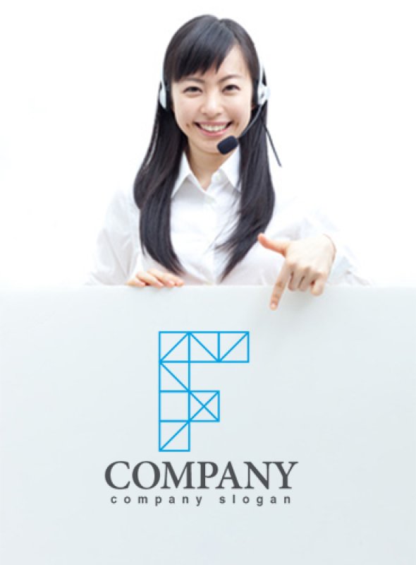 画像3: F・格子・線・アルファベット・ロゴ・マークデザイン2847 (3)