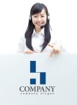 画像3: h・ビル・入り口・アルファベット・ロゴ・マークデザイン2859 (3)