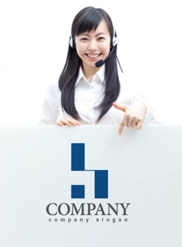 画像3: h・ビル・入り口・アルファベット・ロゴ・マークデザイン2859 (3)