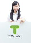 画像3: T・点線・道路・アルファベット・ロゴ・マークデザイン2870 (3)