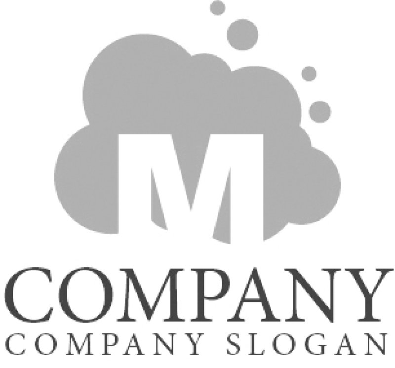画像4: M・雲・クラウド・アルファベット・ロゴ・マークデザイン2884 (4)