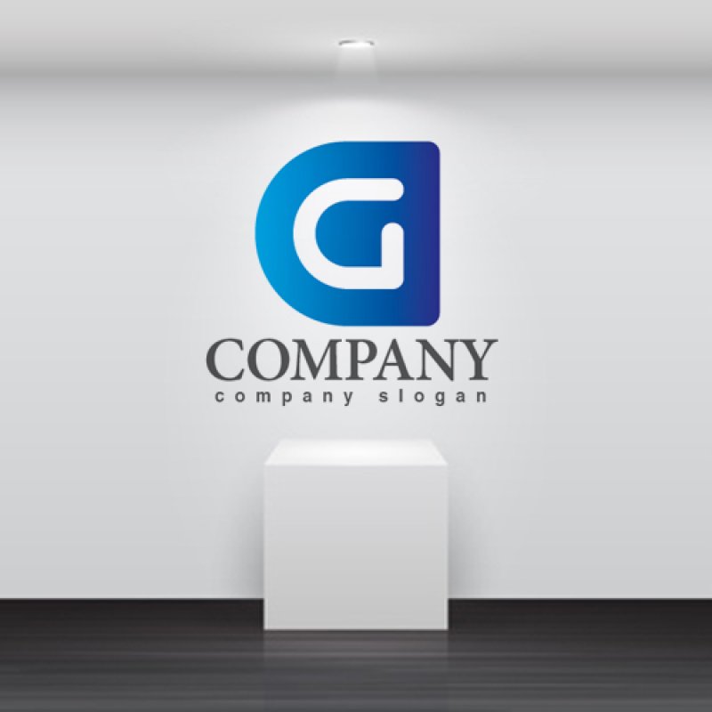 画像2: G・輪・アルファベット・グラデーション・ロゴ・マークデザイン2901 (2)