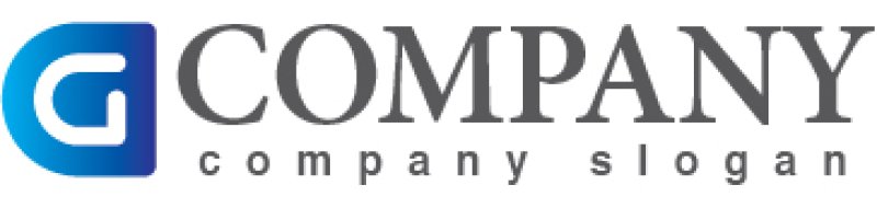 画像5: G・輪・アルファベット・グラデーション・ロゴ・マークデザイン2901 (5)