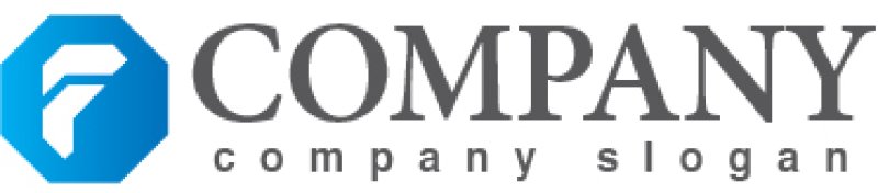 画像5: F・八角形・前進・アルファベット・グラデーション・ロゴ・マークデザイン2912 (5)