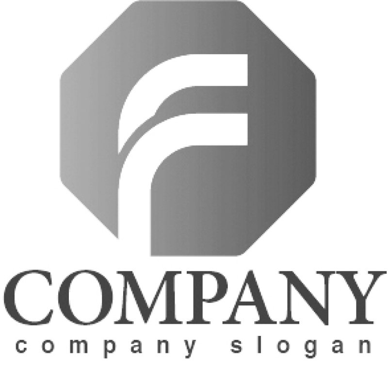 画像4: F・八角形・曲線・アルファベット・グラデーション・ロゴ・マークデザイン2915 (4)