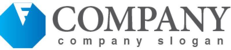 画像5: F・八角形・三角・アルファベット・グラデーション・ロゴ・マークデザイン2916 (5)