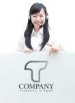 画像3: T・線・グラデーション・アルファベット・ロゴ・マークデザイン2921 (3)