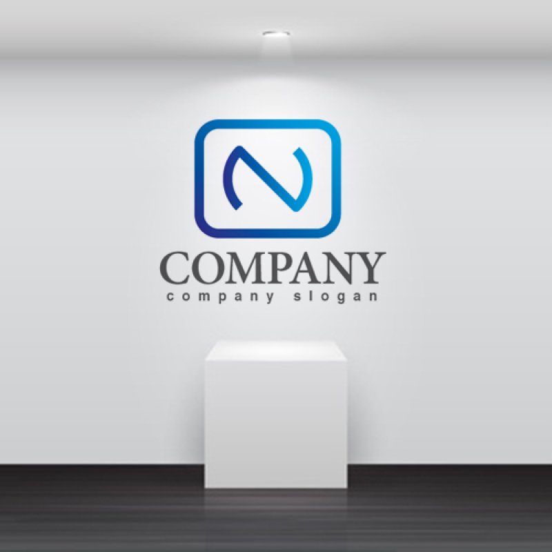 画像2: N・wifi・広がり・アルファベット・グラデーション・ロゴ・マークデザイン2933 (2)