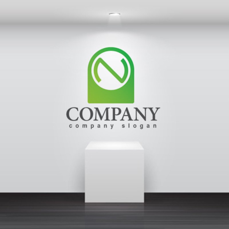 画像2: N・筒・回転・グラデーション・アルファベット・ロゴ・マークデザイン2934 (2)