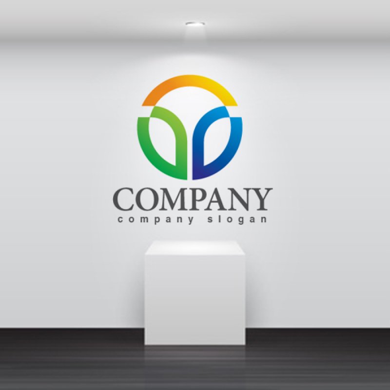 画像2: Y・曲線・T・輪・アルファベット・グラデーション・ロゴ・マークデザイン2940 (2)