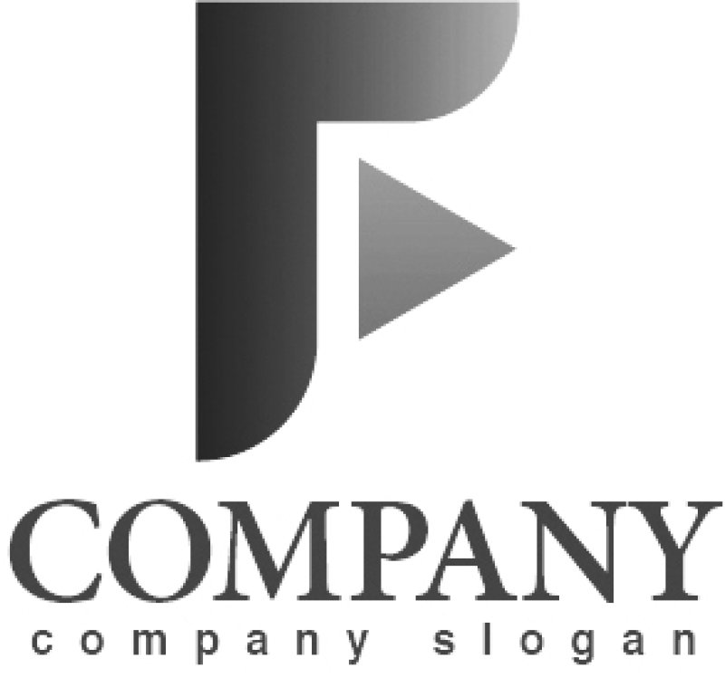 画像4: F・三角・play・アルファベット・グラデーション・ロゴ・マークデザイン2945 (4)