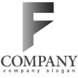画像4: F・シンプル・上昇・アルファベット・グラデーション・ロゴ・マークデザイン2949