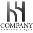 画像4: H・線・h・アルファベット・グラデーション・ロゴ・マークデザイン2952
