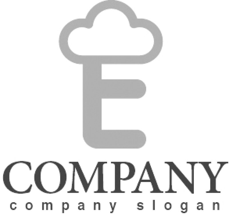 画像4: E・雲・cloud・シンプル・アルファベット・ロゴ・マークデザイン2966 (4)