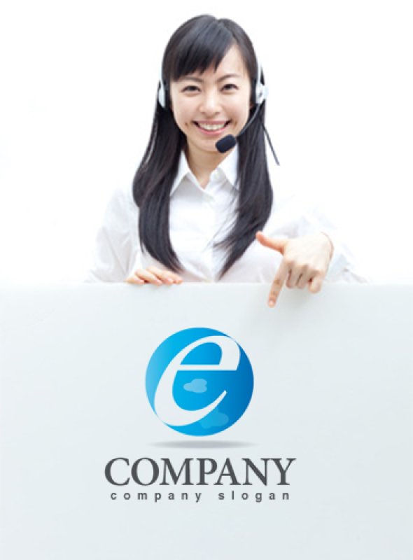 画像3: e・輪・雲・空・アルファベット・グラデーション・ロゴ・マークデザイン2967 (3)