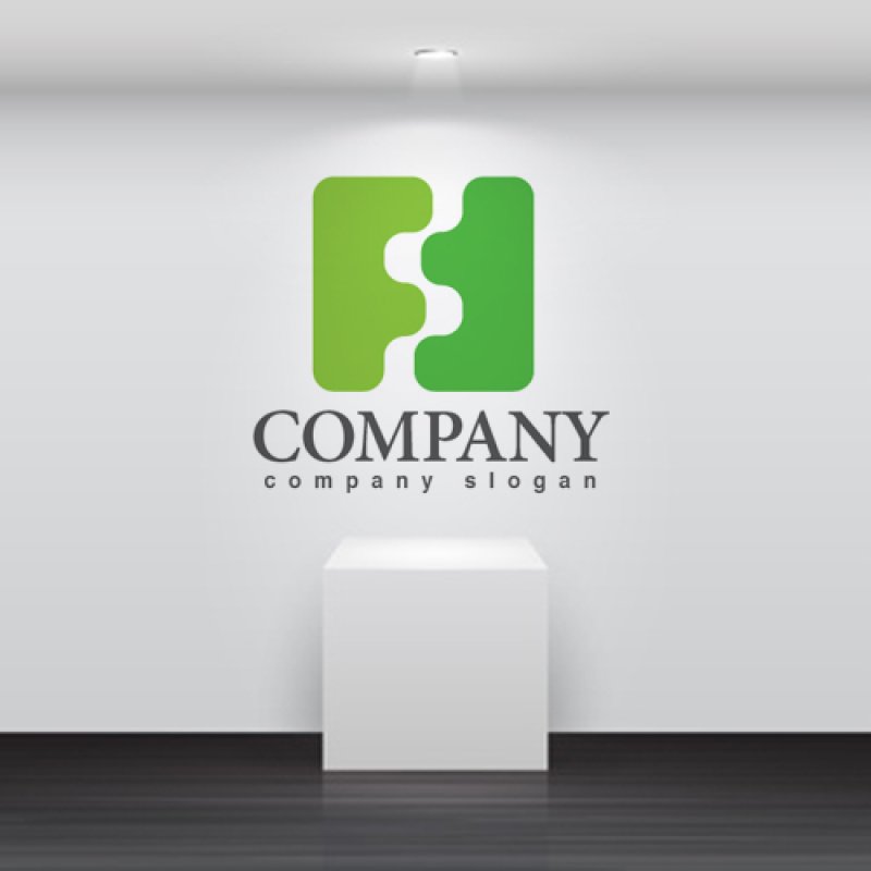 画像2: F・四角・対称・ロゴ・マークデザイン2993 (2)