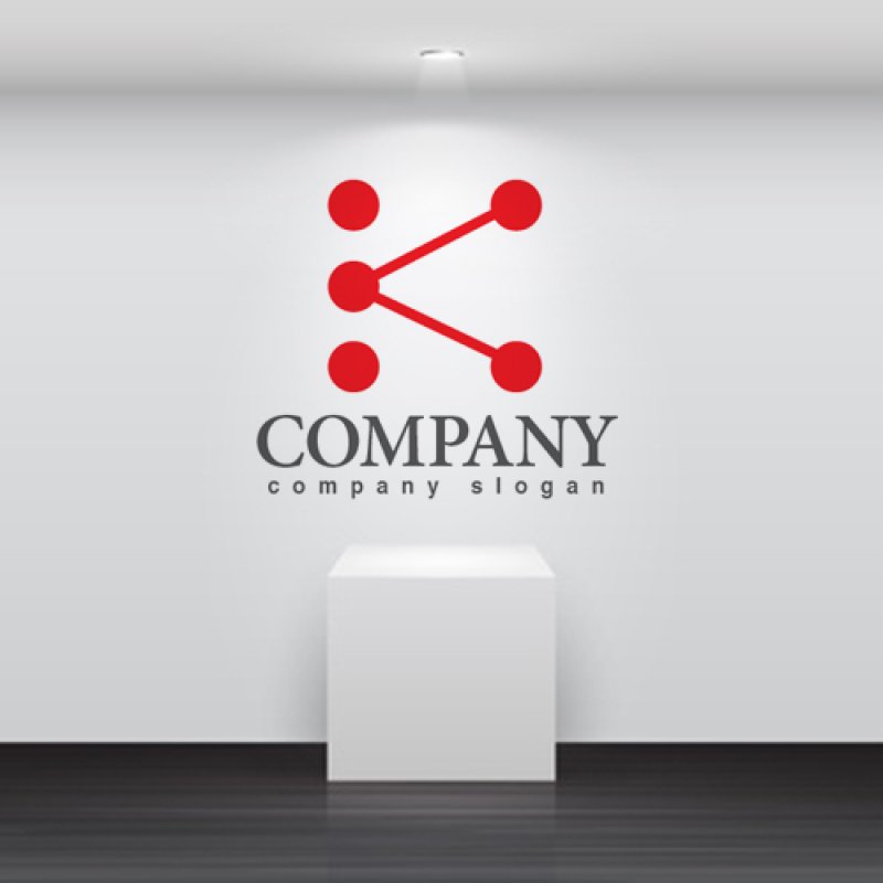 画像2: K・点・線・アルファベット・ロゴ・マークデザイン3004 (2)