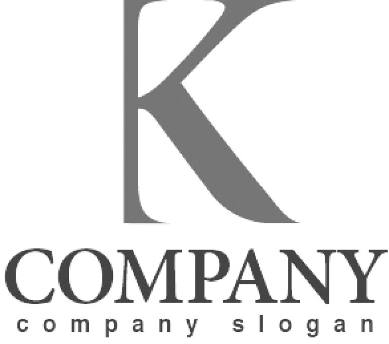 画像4: K・シンプル・曲線・アルファベット・ロゴ・マークデザイン3008 (4)