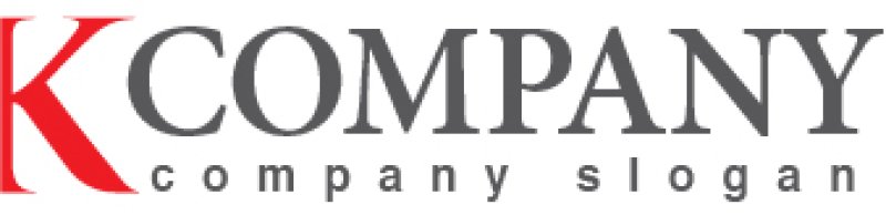 画像5: K・シンプル・曲線・アルファベット・ロゴ・マークデザイン3008 (5)