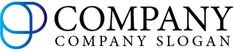 画像5: P・輪・曲線・グラデーション・ロゴ・マークデザイン3018 (5)