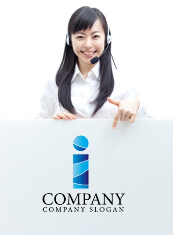 画像3: i・シンプル・アルファベット・グラデーション・ロゴ・マークデザイン3026 (3)