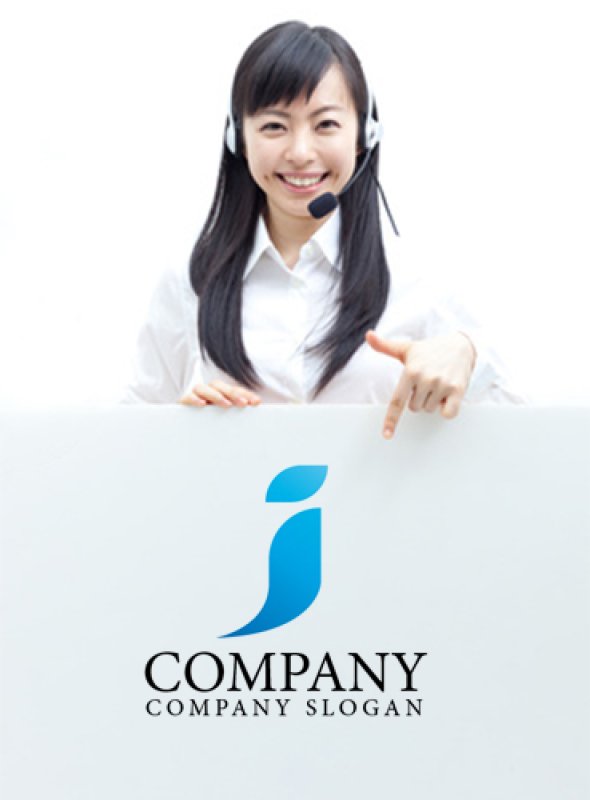 画像3: i・j・シンプル・アルファベット・グラデーション・ロゴ・マークデザイン3028 (3)