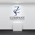 画像2: Z・S・曲線・アルファベット・グラデーション・ロゴ・マークデザイン3031 (2)