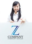 画像3: Z・上昇・対象・シンプル・アルファベット・グラデーション・ロゴ・マークデザイン3033 (3)