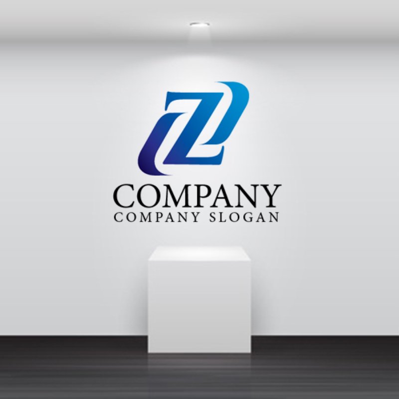 画像2: Z・曲線・アルファベット・グラデーション・ロゴ・マークデザイン3035 (2)