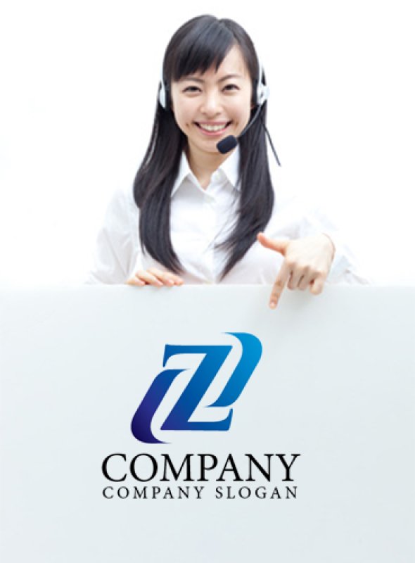 画像3: Z・曲線・アルファベット・グラデーション・ロゴ・マークデザイン3035 (3)