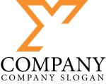 画像1: Y・X・線・アルファベット・ロゴ・マークデザイン3045 (1)