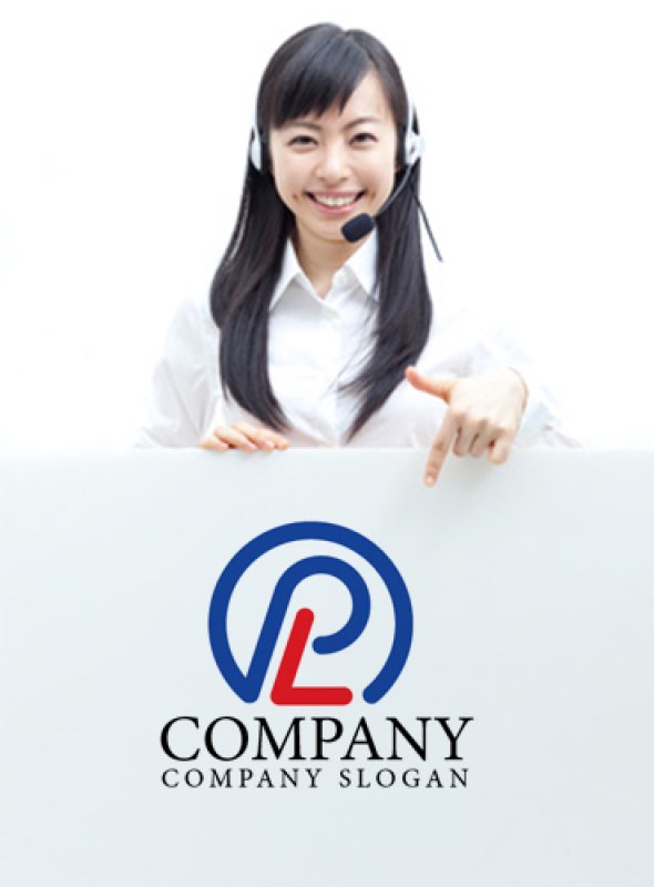 画像3: P・L・輪・線・アルファベット・ロゴ・マークデザイン3054 (3)