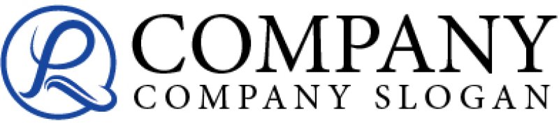 画像5: P・L・曲線・輪・アルファベット・ロゴ・マークデザイン3055 (5)